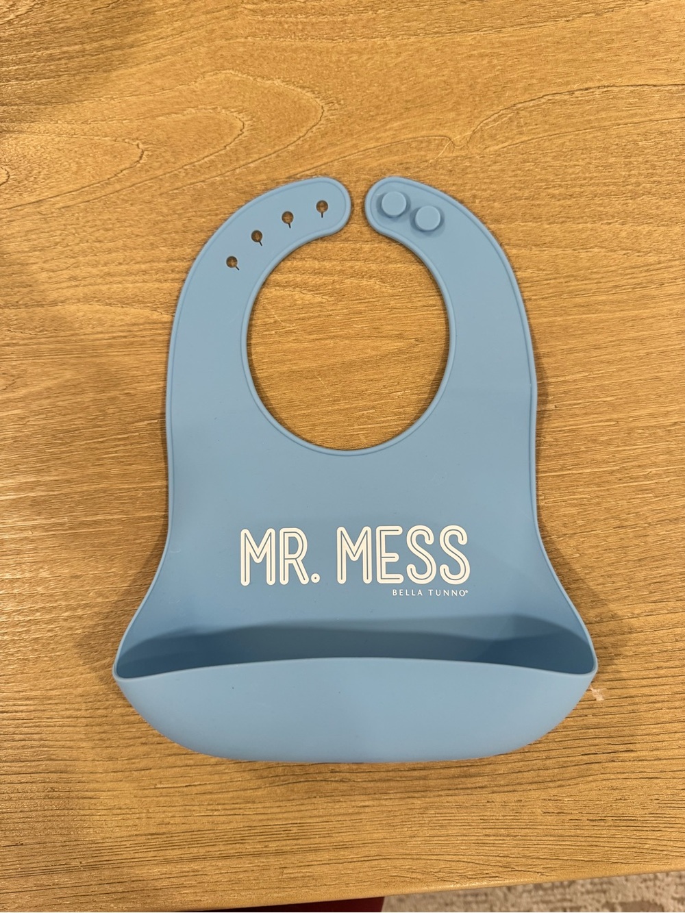 Bella Tunno // Mr. Mess Silicone Bib // Blue